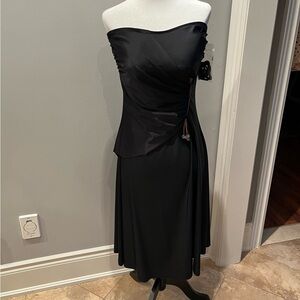 NWOT~Diva-Swim Coverup Dress~Size 12~Black~Removable Straps